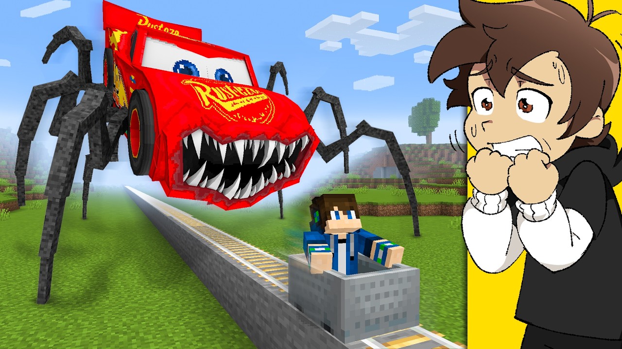 Using MCQUEEN HEAD EATER to Fool My Friends in Minecraft