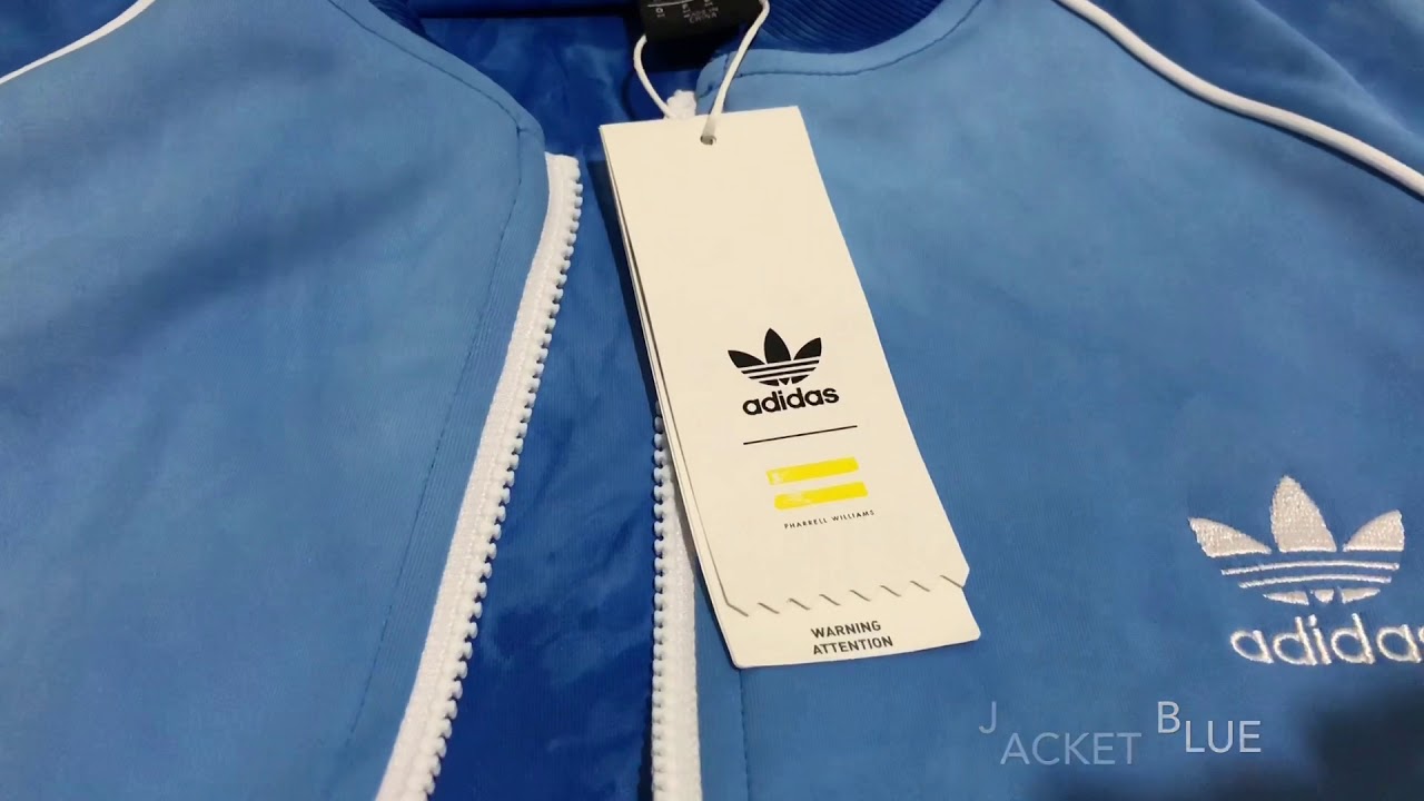 ADIDAS PHARRELL WILLIAMS HU HOLI SST JACKET BLUE IN DETAILS