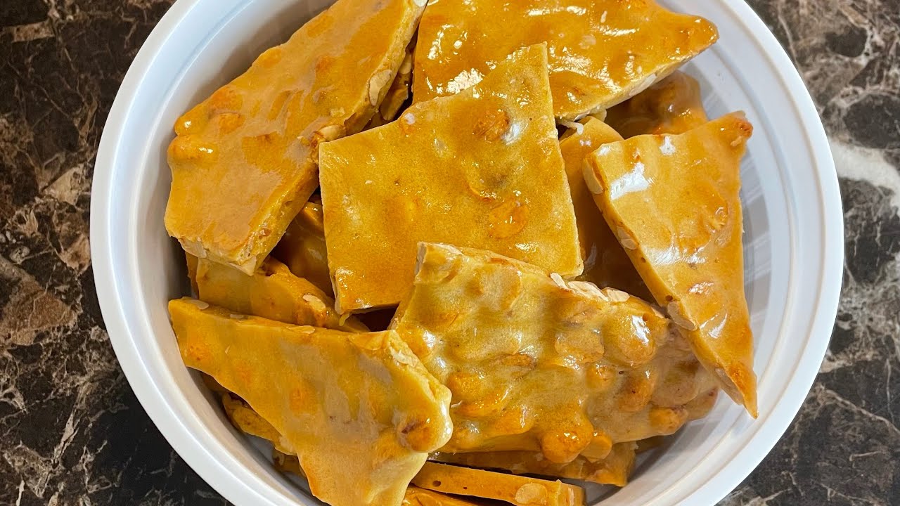 Легкое 10-минутное хрустящее арахисовое печенье для микроволновки #peanutbrittle