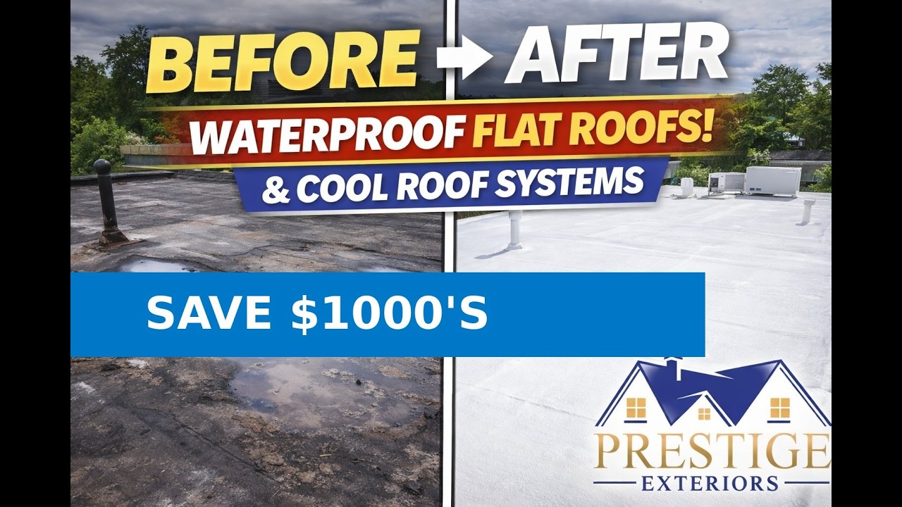 Flat Roof Waterproofing (White Silicone Coating) | Save Thousands vs Replacement