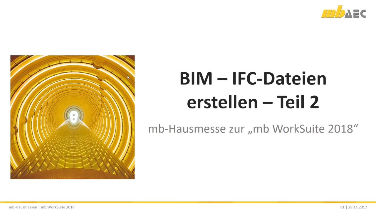 BIM - IFC-Dateien erstellen (Teil 2)