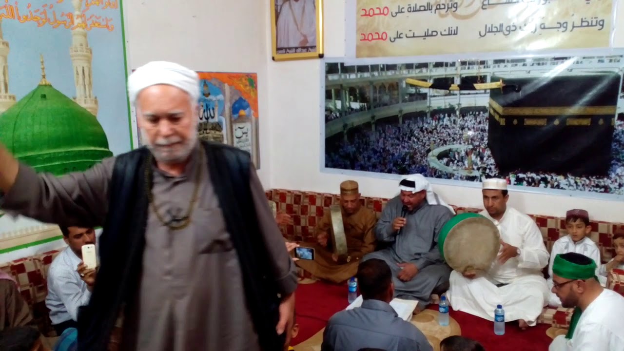 المداح رعد سعدي شكر في تكيه الشيخ المداح محمد عايش بحضور والدي المرحوم الحاج عايش مجيد ابو محمد