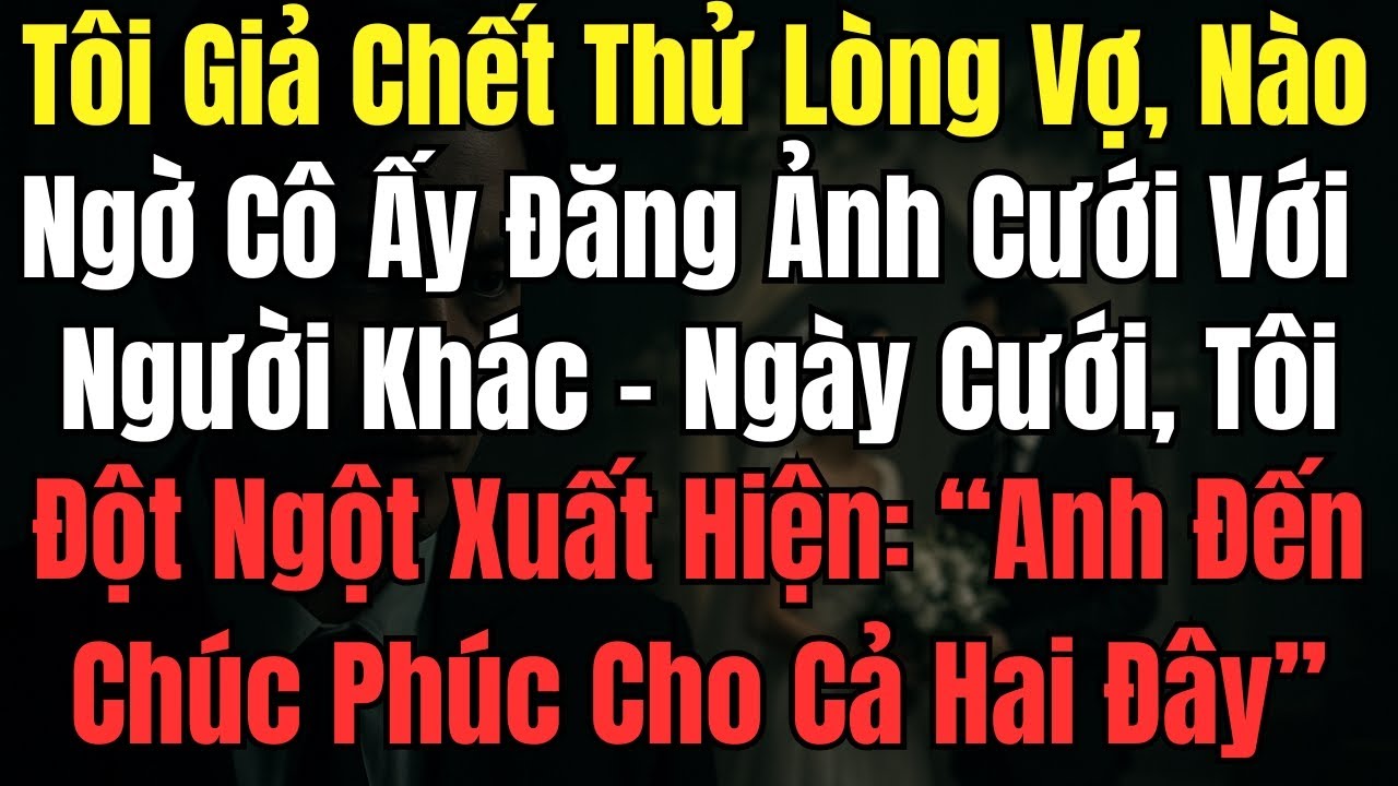 Tôi Giả Chết Thử Lòng Vợ, Nào Ngờ Cô Ấy Đăng Ảnh Cưới Với Người Khác – Ngày Cưới, Tôi Đột Ngột Xuất