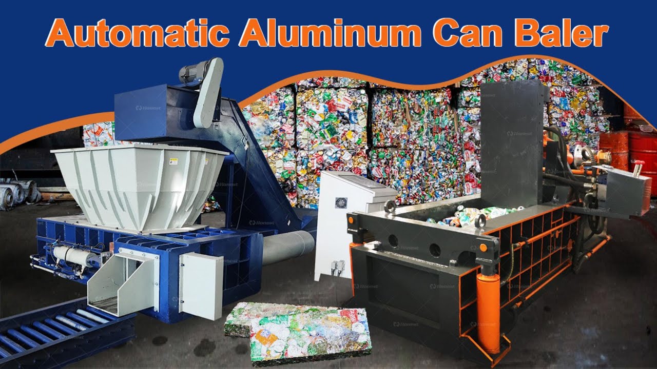 Automatic Aluminum Can Baler | High-Density UBC Compaction