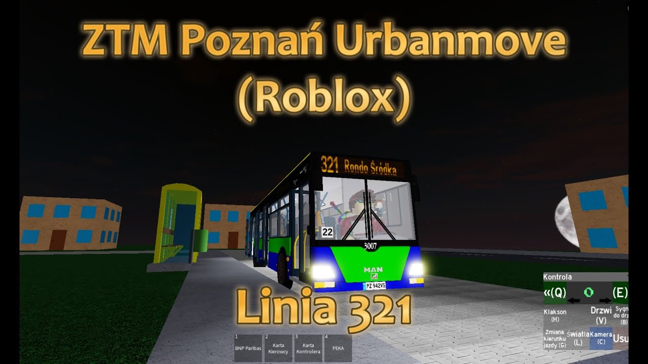 ZTM Poznań Urbanmove (Roblox) - Linia 321 po zmianie trasy od 1.06.2024