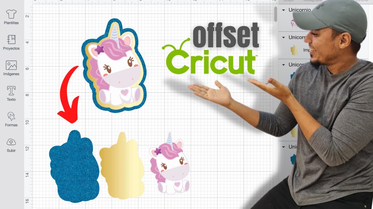 🤯 5 formas de usar el botón #OFFSET en #CRICUT | Tutorial en español | Beyouacademy