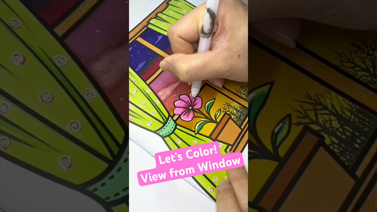 Beautiful Window View! #shorts #trendingshorts #trendingvideos #coloringforbeginners