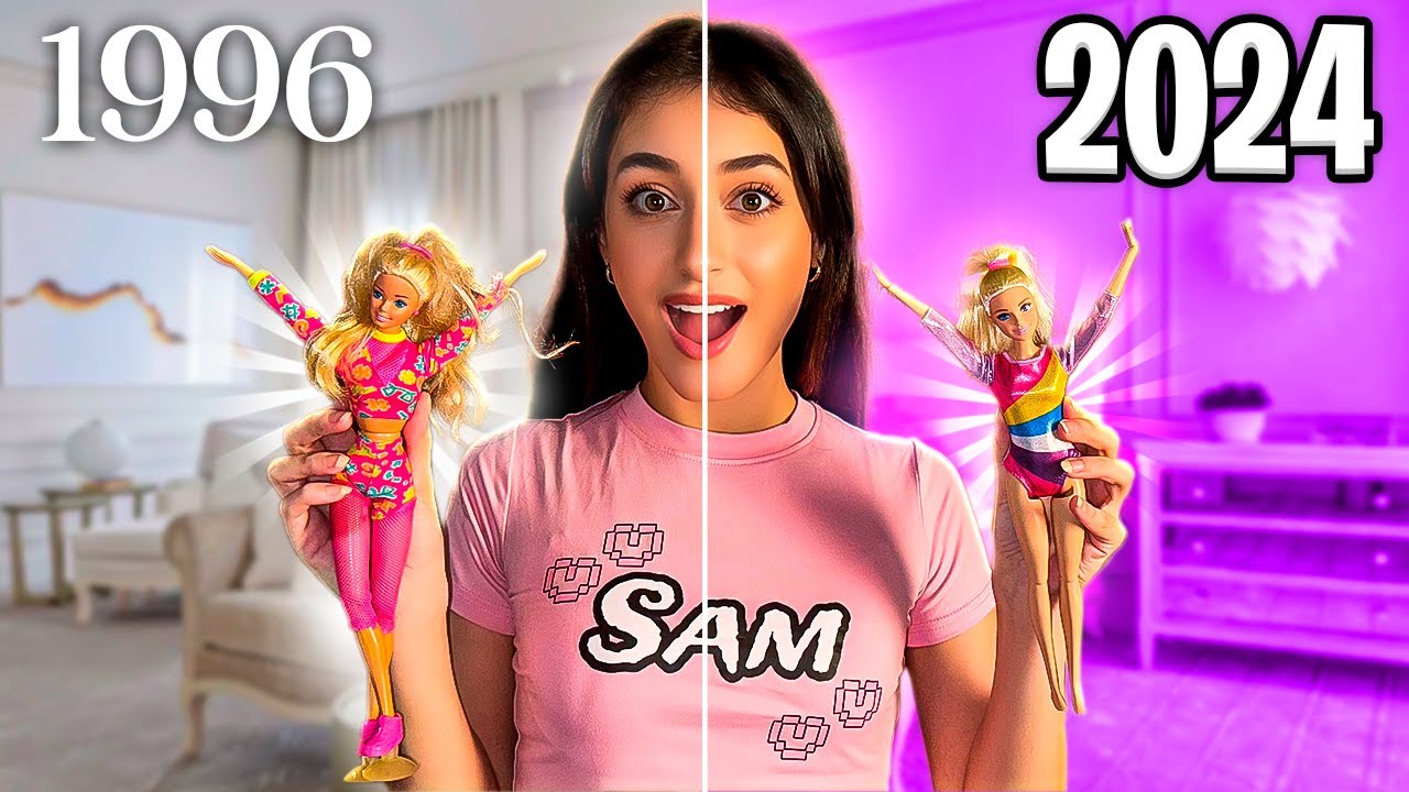 COMPARANDO BARBIE GINASTA ANOS 90 COM BARBIE GINASTA MODERNA!!!