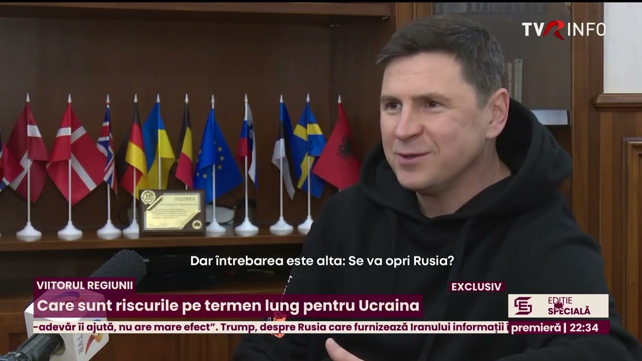 Interviu exclusiv cu consilierul lui Volodimir Zelenski, Mihailo Podolyak