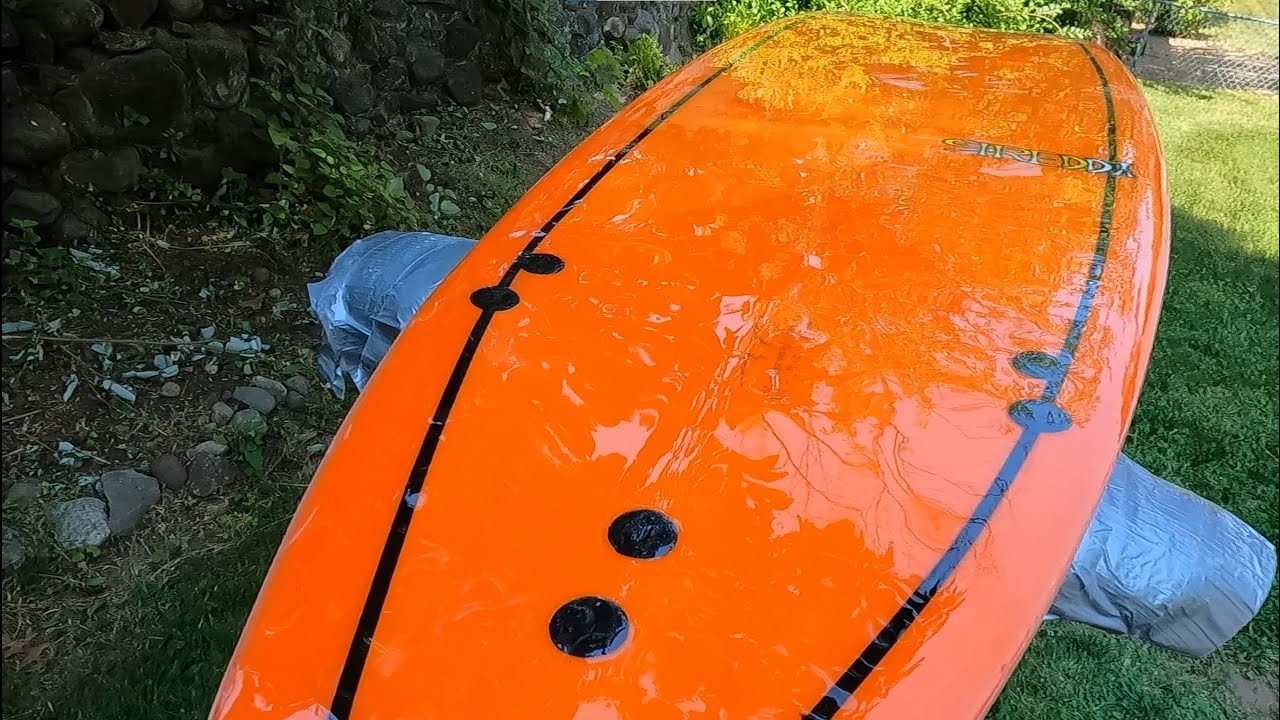 Upcycling Used SOFTTOP SURFBOARD Into Fiberglass Mid-length | Part 1| Preparing the Blank