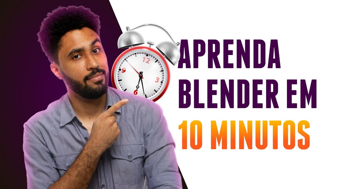 😃Aprenda o BÁSICO do Blender em 10 MINUTOS - Curso Básico de Blender #1