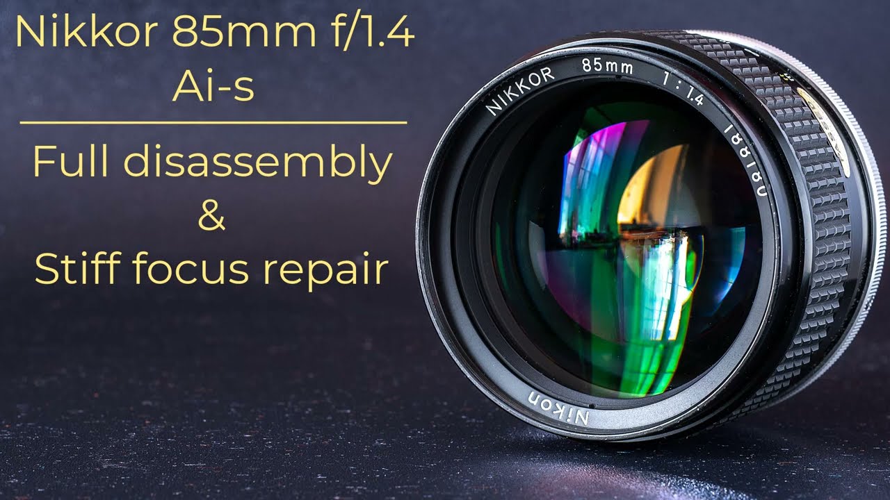 Stiff focus repair : Nikon Nikkor 85mm f/1.4 Ai-s : Lens repair