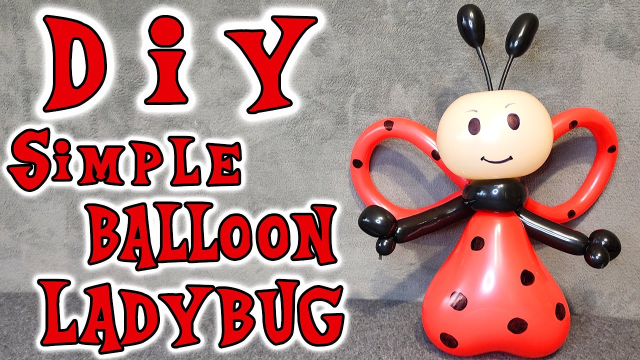 Balloon Ladybug Tutorial | Como Hacer Una Catarina de globo | Easy Ladybug Balloon Animal Tutorial