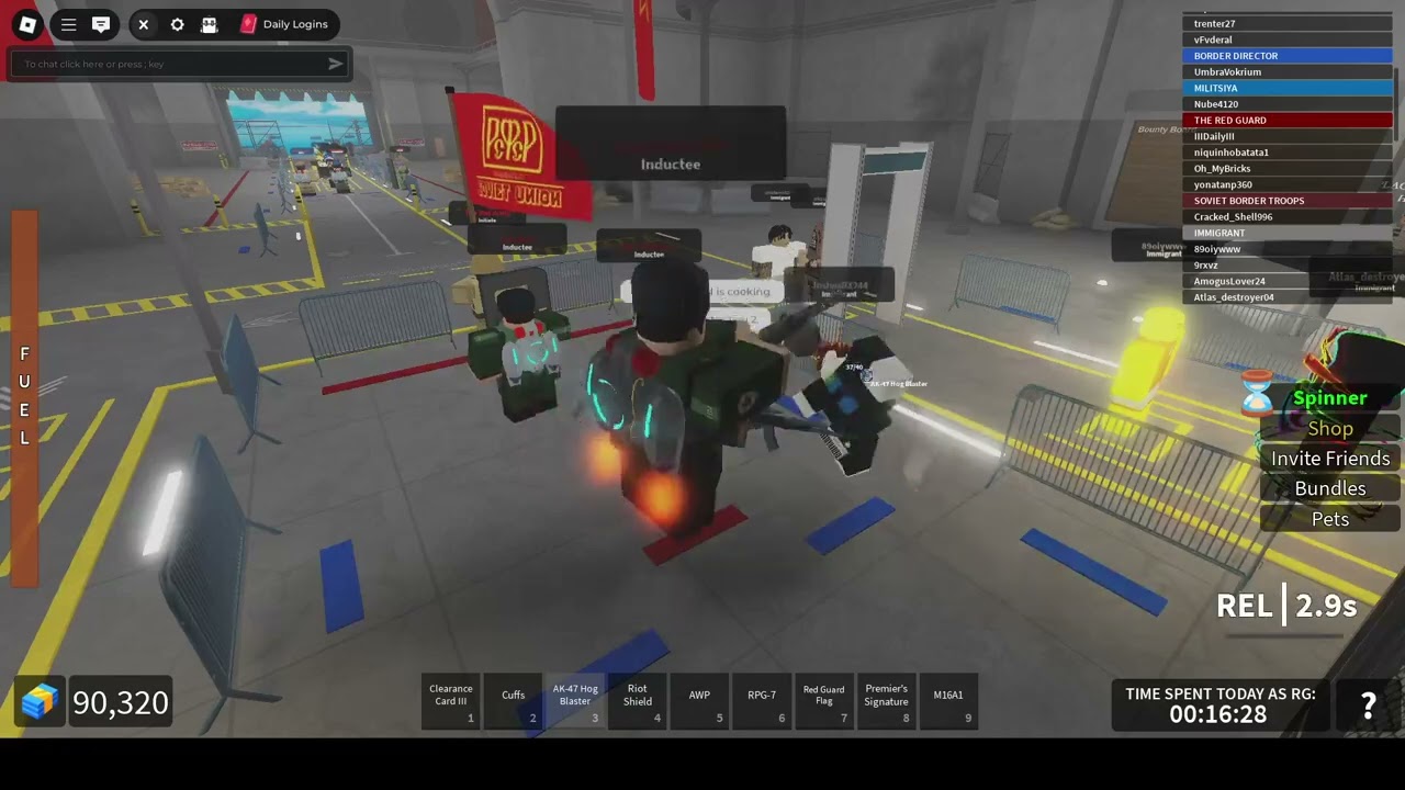 Red Guard Patrol in the new MS map (Military Simulator new map)