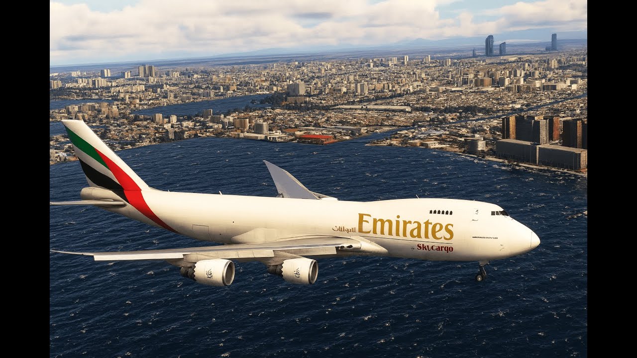 Amazing Pilot Skill! Emirates SkyCargo A320 Makes a Smooth Landing at Soekarno–Hatta Airport -4K
