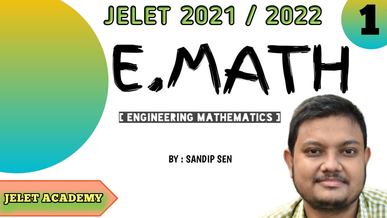 JELET VIDEO LECTURES | BASIC MATH 1 | JELET ONLINE COACHING | JELET 2021 | JELET FOR LATERAL ENTRY