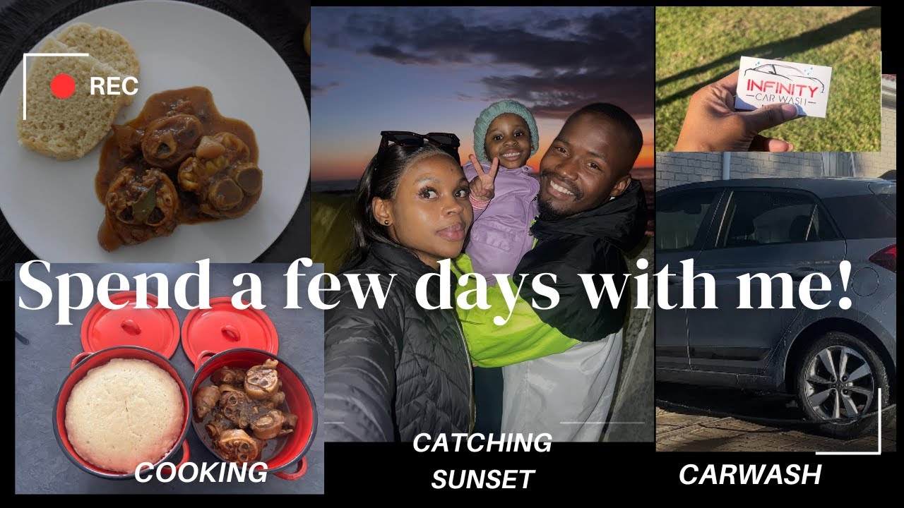 Lets cook Pork Trotters & Steamed bread| Catching Sunset|Carwash| South African Youtuber|