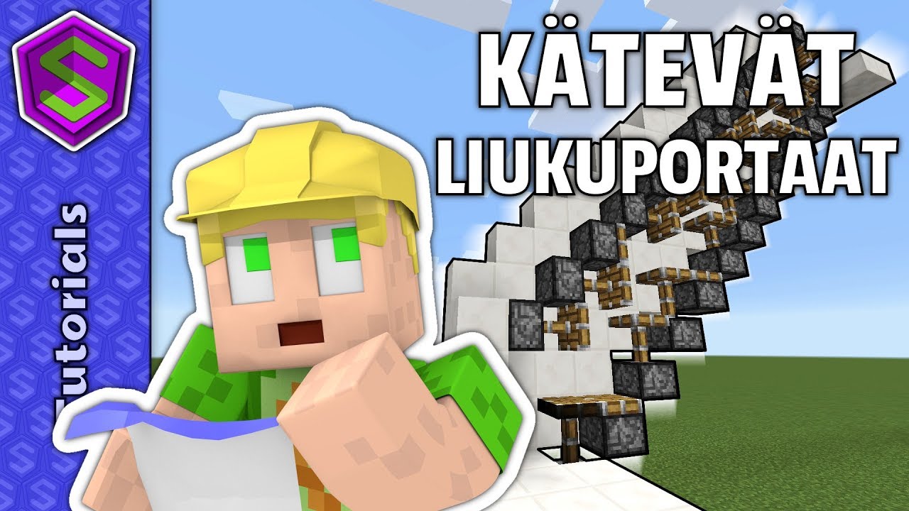 Nopeat Liukuportaat! | Minecraft Tutoriaali