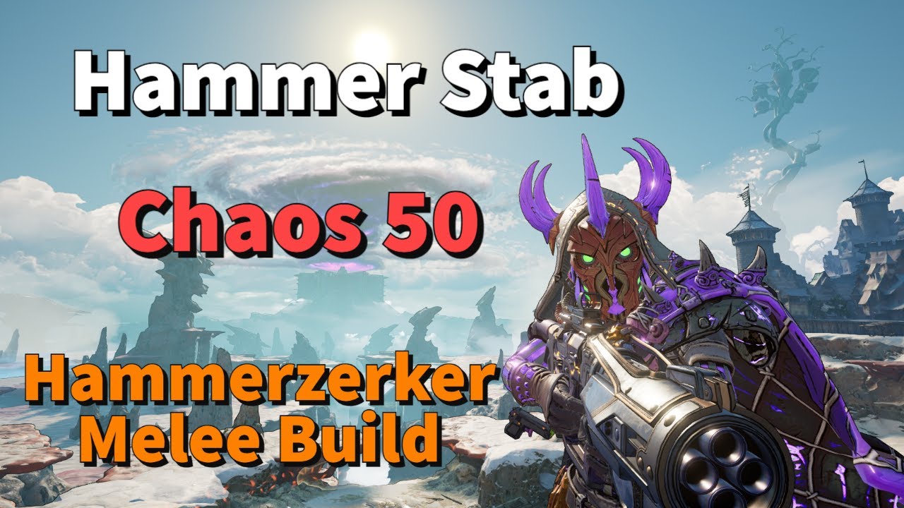 Hammer Stab | BEST Hammerzerker Melee Build (Clawbringer + Brrzerker) | Chaos 50 | + Save File