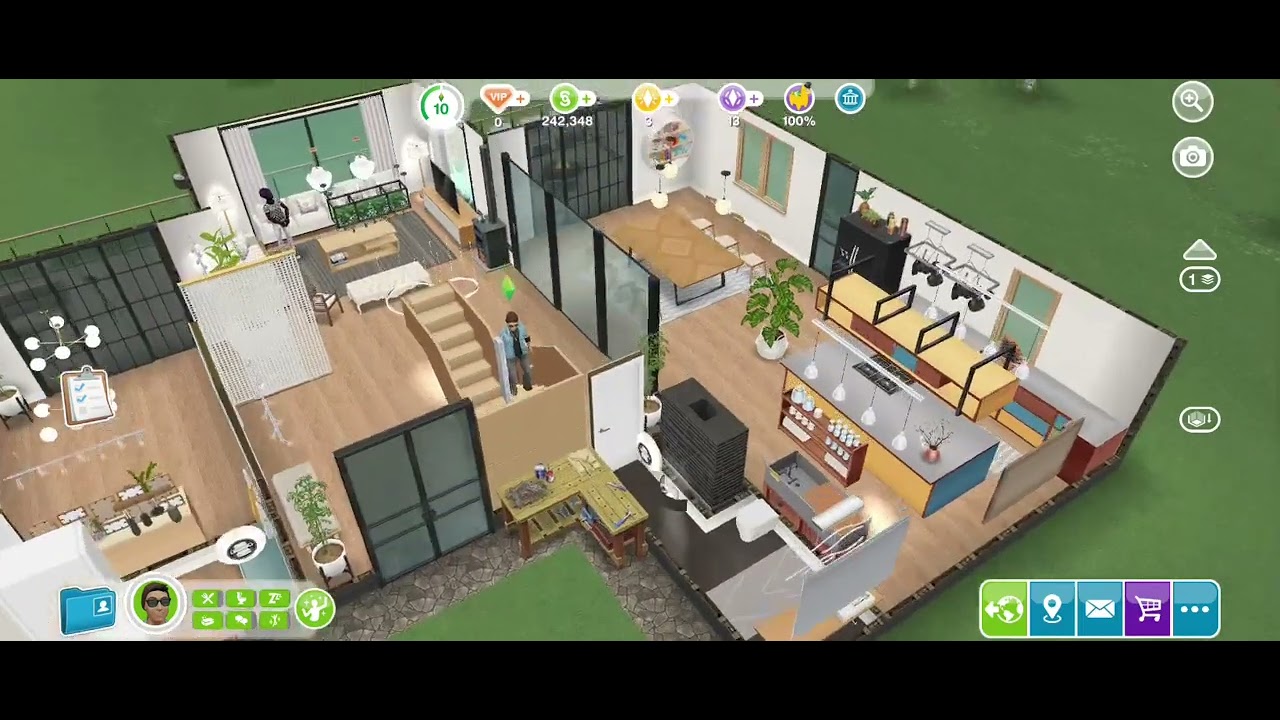 The Sims Freeplay: Watch Cat Videos at a Neighbor's House (Social Task)