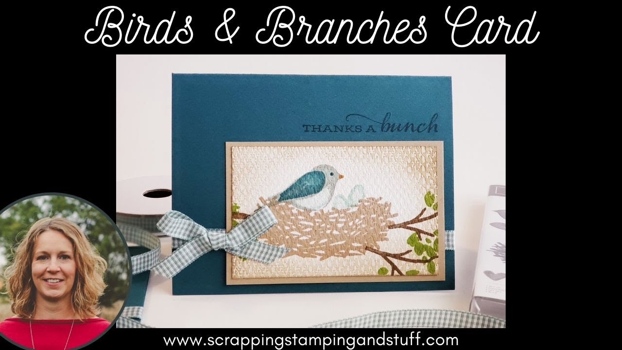 #111 Create This Simple Bird Nest Scene Card In A Few Minutes Without Dies or Fancy Techniques!