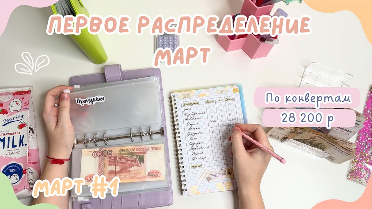 Первое распределение денег МАРТ 2026 | Считаем кэшбек