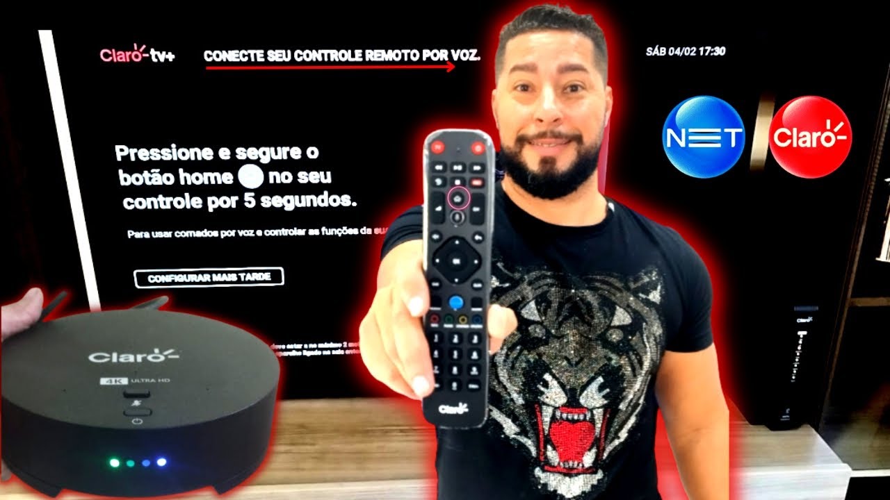 (FÁCIL)como configurar novo controle da CLARO TV na TV(função desligar/ volume)