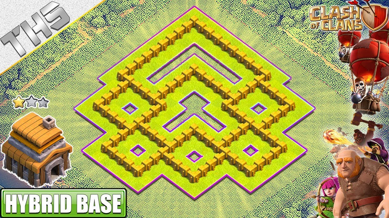 NEW BEST TH5 Base 2019 with REPLAYS!! TH5 Base Anti TH6 ATTACKS - Clash of Clans