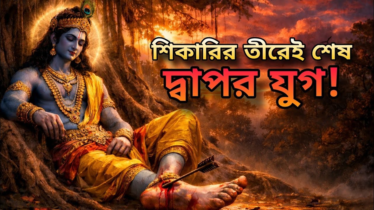 শ্রী কৃষ্ণের মৃত্যু কিভাবে হয়েছিল? দ্বারকার ধ্বংস ও কলিযুগের সূচনা রহস্য!Krishna Death Mystery 