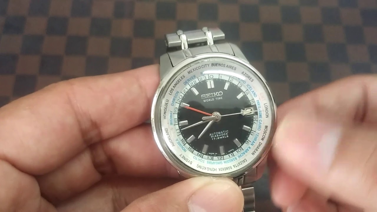 Vintage Seiko WORLD TIME Automatic