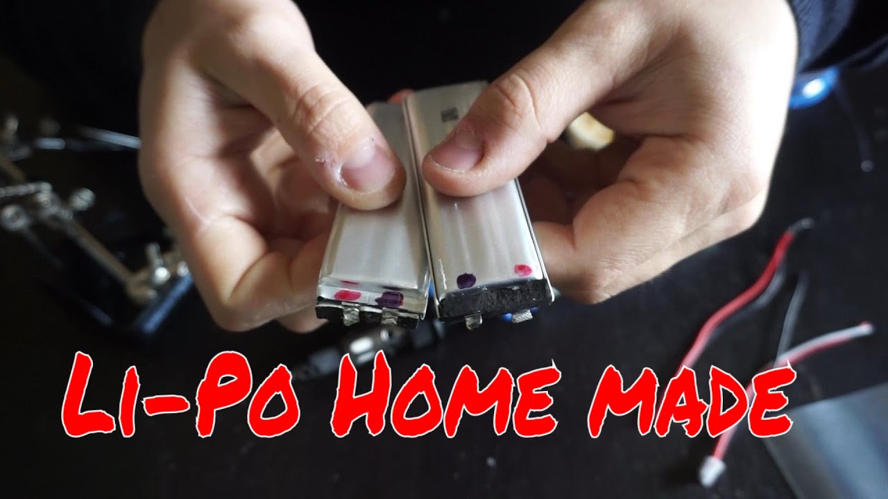 Li-Po battery home made assembling two lipo cell