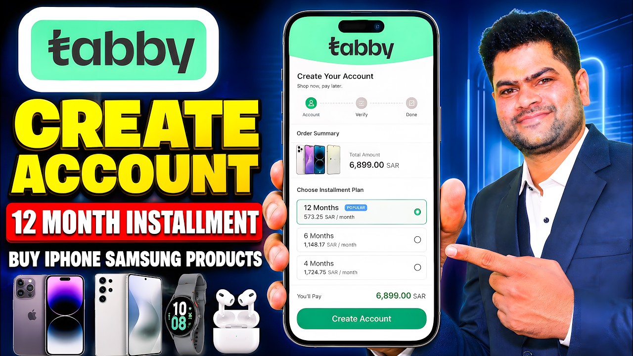 Tabby Create Account Online Process In Saudi Arabia - Buy Products at 12 Month Installment