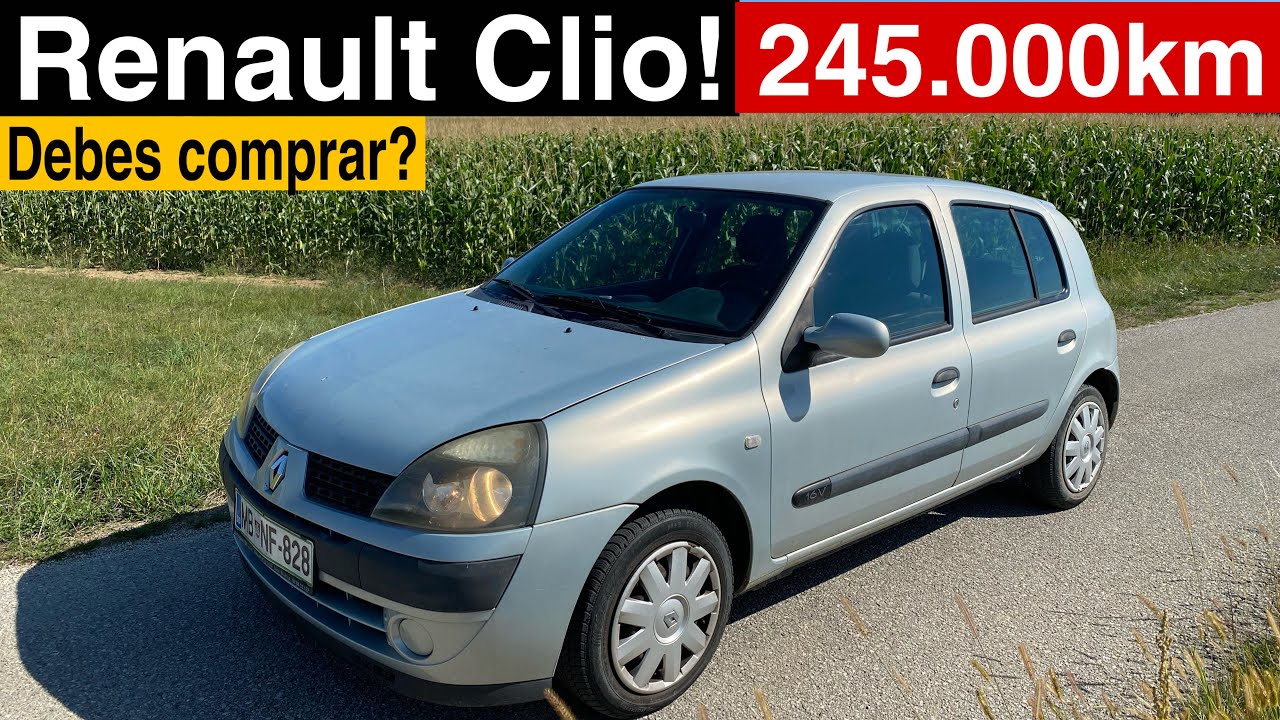 ¿Deberías comprar un RENAULT CLIO 2 1.2-16V, 2004. Prueba,Test, Review en español.