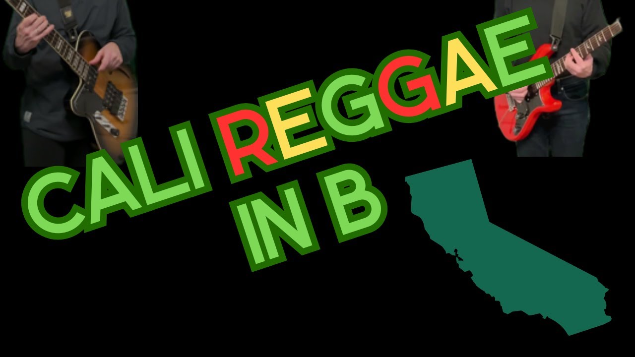 Breezy Cali Reggae Guitar Backing Track in B Major, 85 BPM