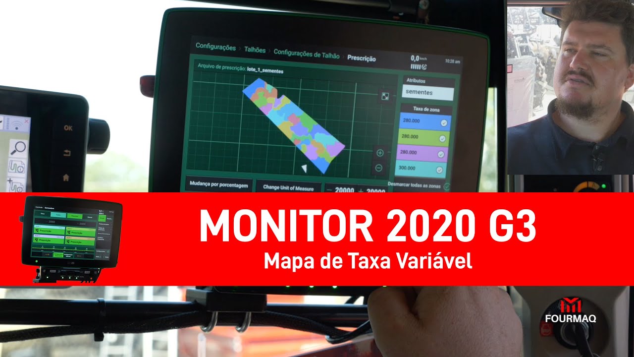 Monitor 2020 G3 - Mapa de Taxa Variável - Plantadeira Momentum 24f