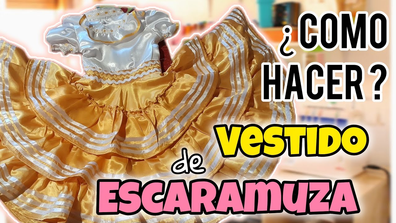 Como hacer vestido Mexicano de escaramuza para niña | Nery Dairem 
