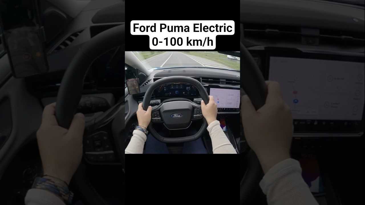 2025 Ford Puma Gen-E Electric 0-100 km/h Acceleration #fordpuma2025 #ford #electric #acceleration