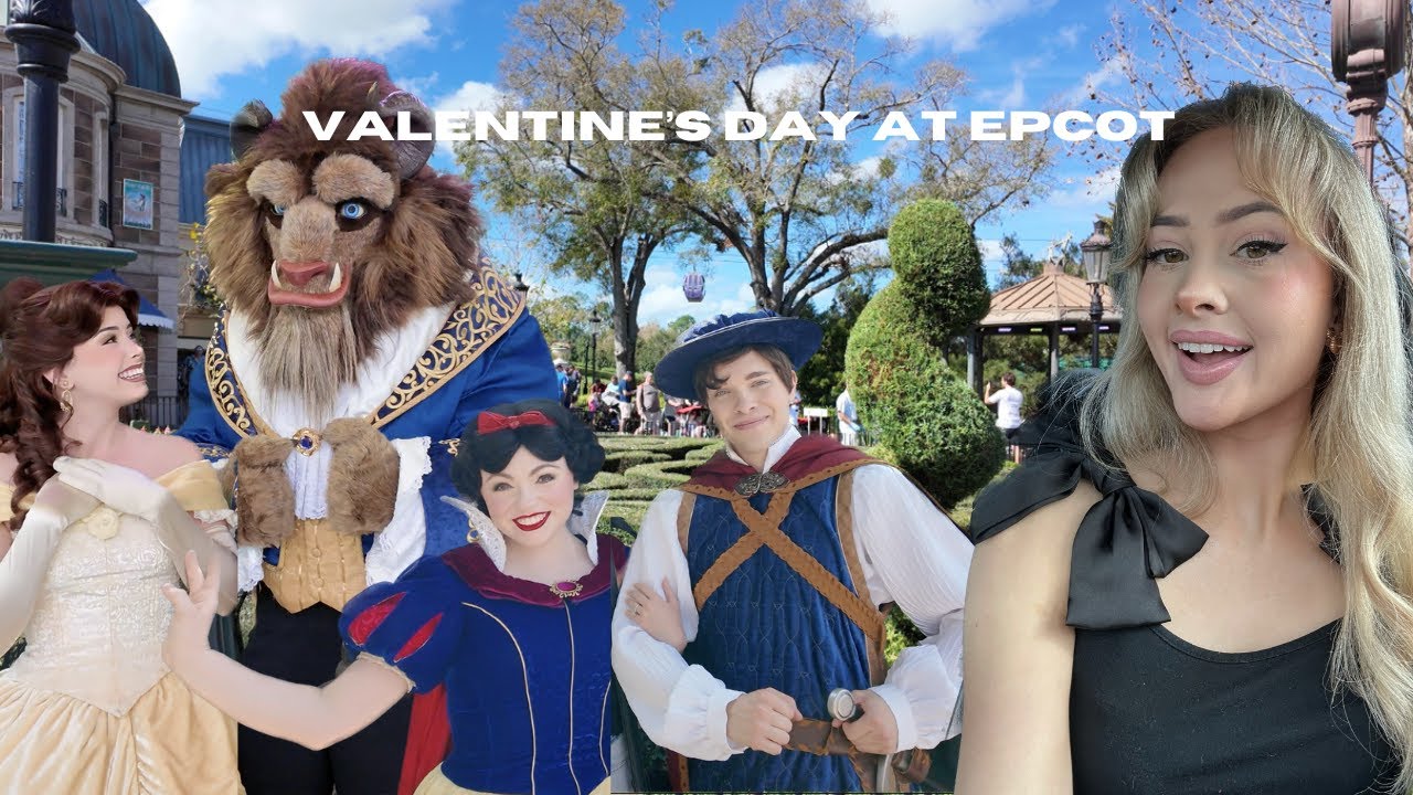 Valentine's Day Weekend at Epcot | Meeting the Princes | Belle and Beast | Mulan and Shang