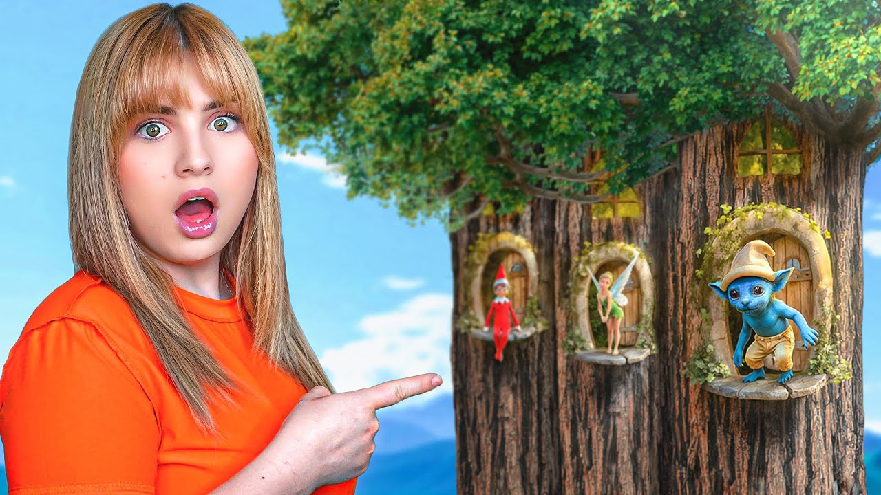 🔵 ENCONTRÉ CASAS de HADAS en los ÁRBOLES de MI JARDÍN!! 😱🧚‍♀️🏡