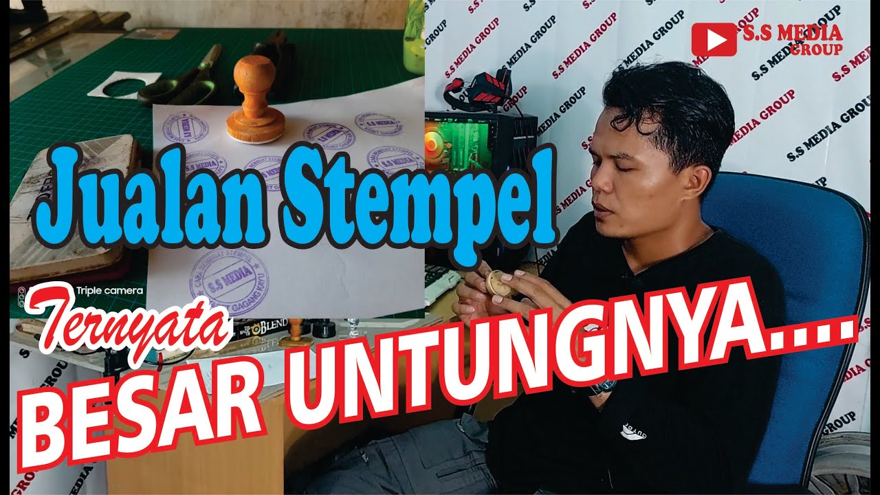 Peluang Usaha Stempel, Untung Besar Modal Kecil