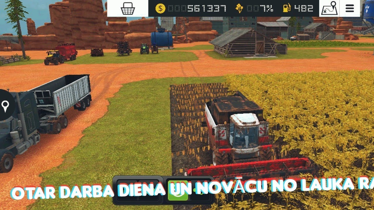 OTAR DARBA DIENA UN NOVĀCU NO LAUKA RAPIS FARMING SIMULATORS 18 2 EP