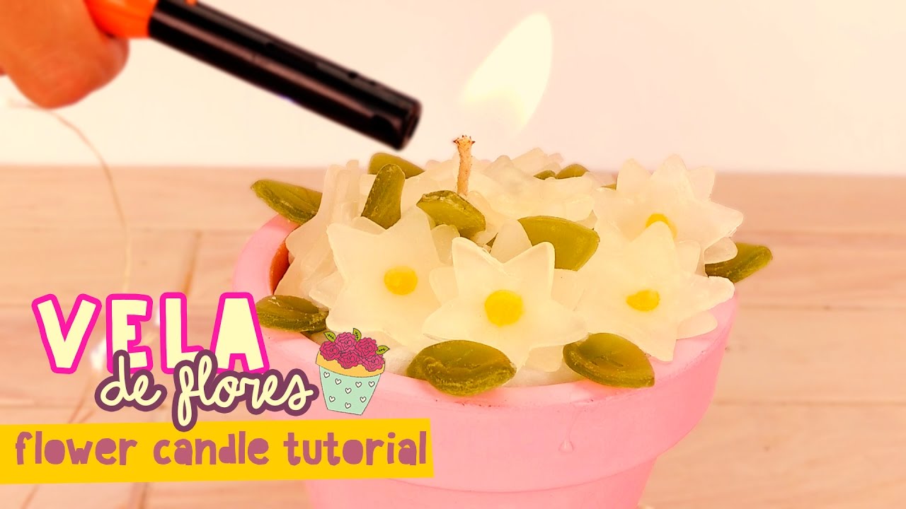 ✿VELA EN FORMA DE FLORES O PLANTITAS ✿| IDEAS PARA REGALAR |#DíaDeLasMadres | COOKIES IN THE SKY