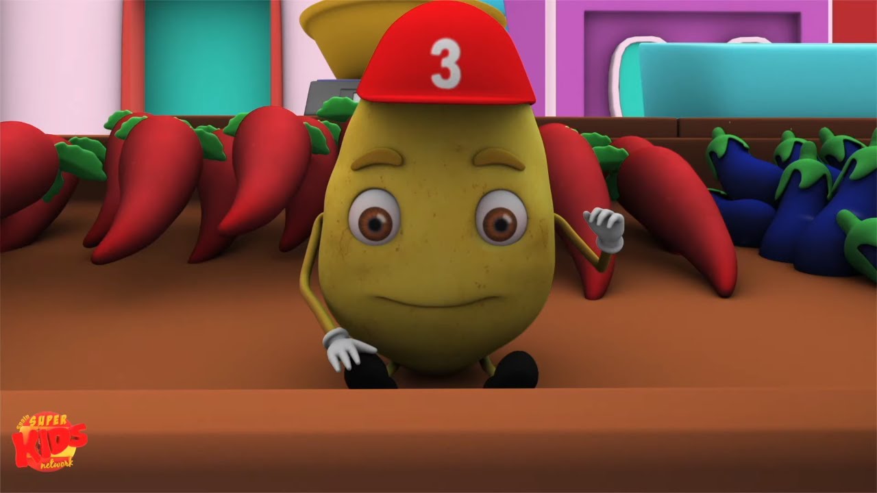 una papa dos papas | cancion numero | aprender números a través papa | One Potato Two Potatoes