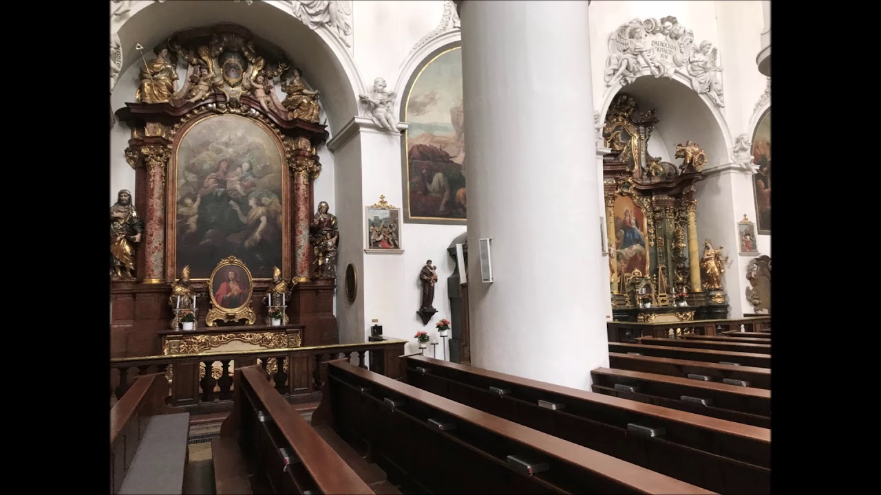 Straubing Karmelitenkirche Hl. Geist Vollgeläut zum Sonntageinläuten