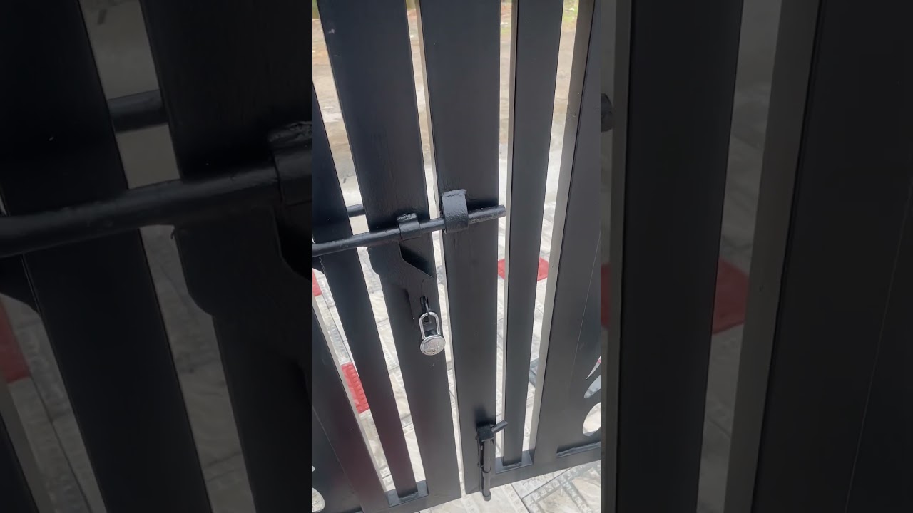 How to open closed gate ? #satisfying #reels #youtubeshorts