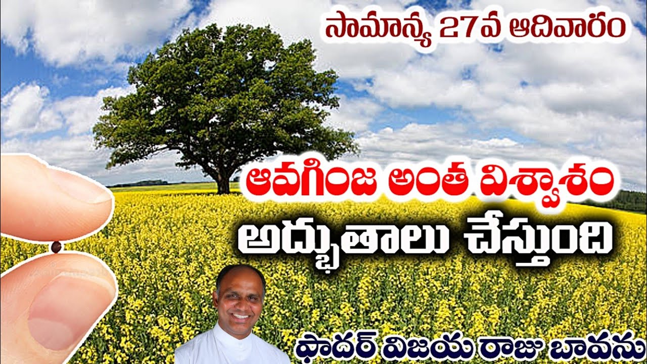 సామాన్య 27వ ఆదివారం / ఆవగింజంత విశ్వాసం / 27 Sunday C / Ordinary 27th Sunday C / Faith Musterd Seed