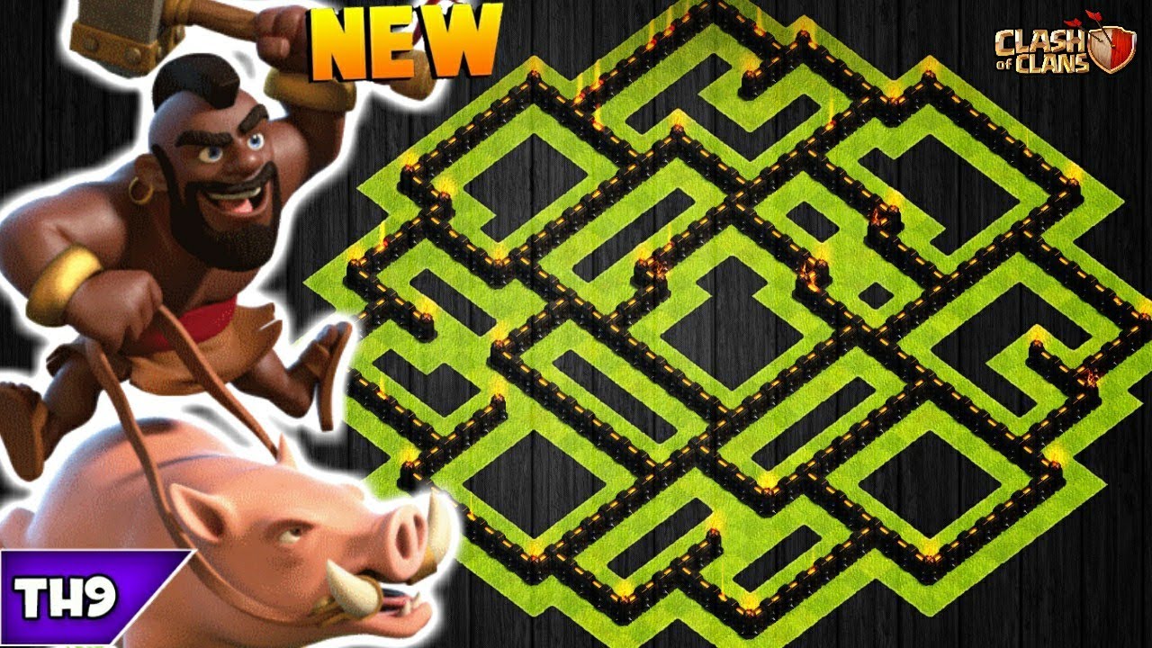 NEW TOWN HALL 9 FARMING/TROPHY BASE 2019! TH9 HYBRID BASE WITH REPLAYS!! - CLASH OF CLANS(COC)