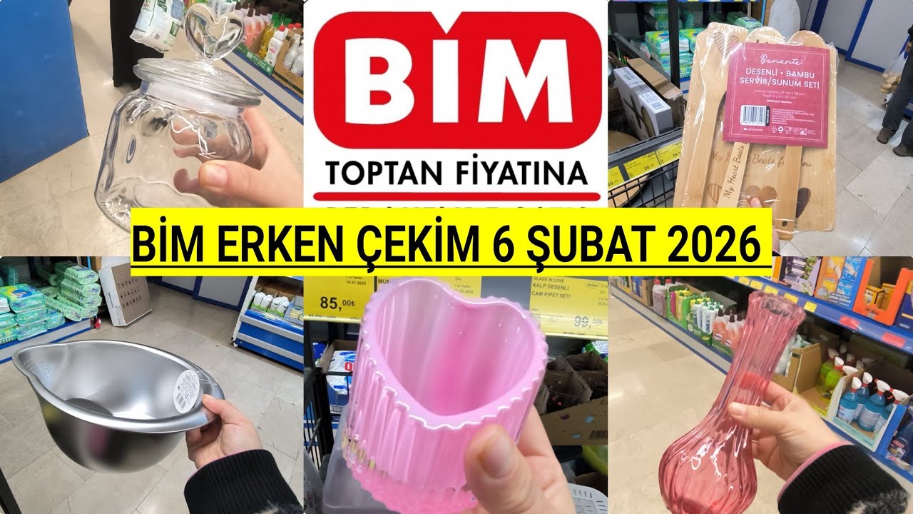 BİM ERKEN ÇEKİM BİM 6 ŞUBAT CUMA 2026 BİM BU HAFTA ŞAHANE AKTÜEL ÜRÜNLER BİM BU CUMA EFSANE ÜRÜNLER 