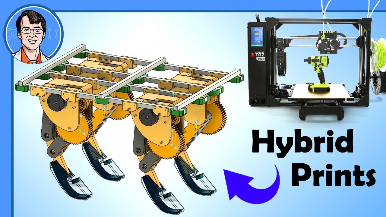 Multi-Material 3D Printed Robot Dog Feet with the Lulzbot TAZ Pro