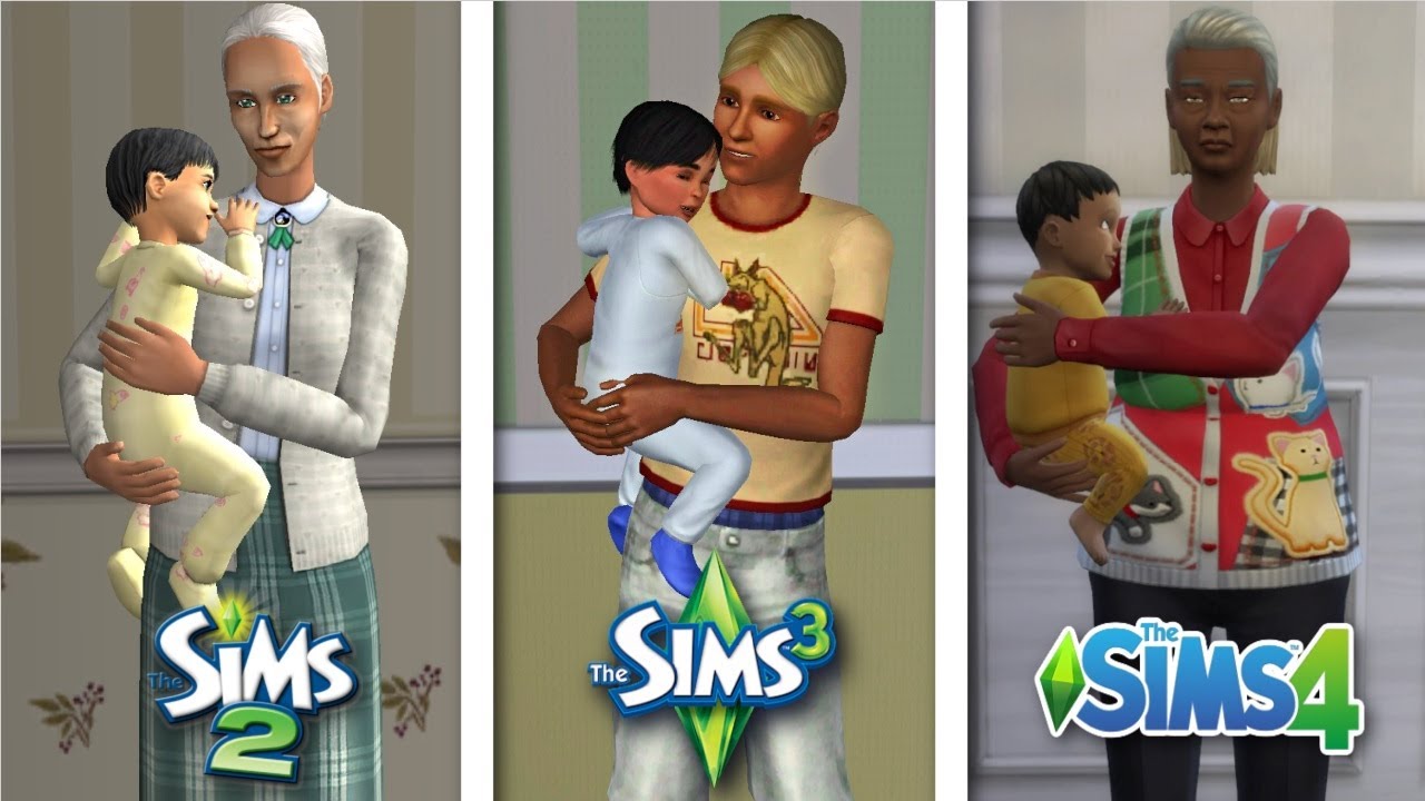 Sims 2 vs Sims 3 vs Sims 4 - Nanny